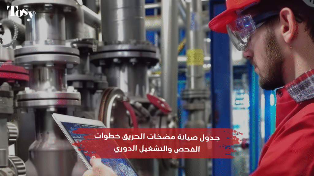 جدول صيانة مضخات الحريق خطوات الفحص والتشغيل الدوري