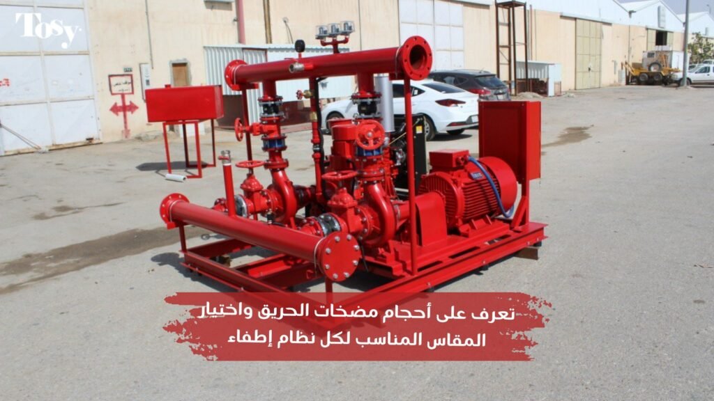 تعرف على أحجام مضخات الحريق واختيار المقاس المناسب لكل نظام إطفاء