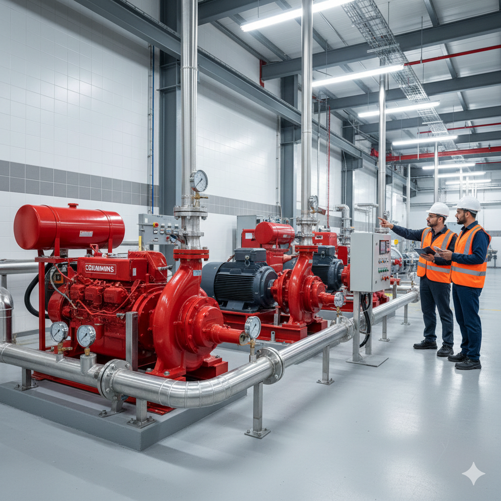 تركيب مضخات الحريق