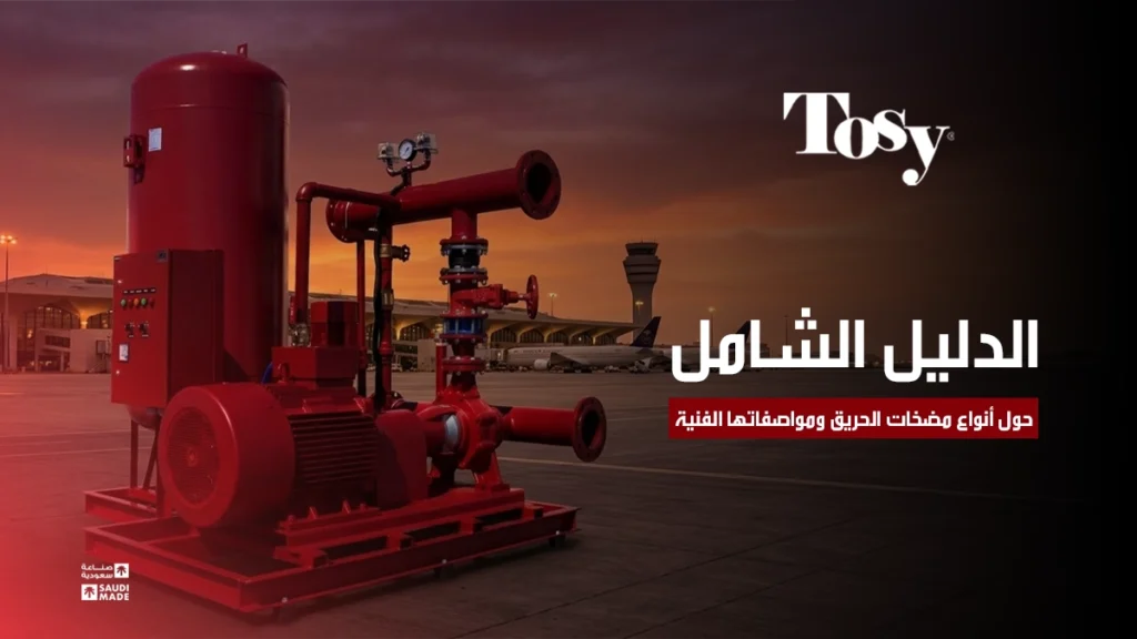 الدليل الشامل حول أنواع مضخات حريق ومواصفاتها الفنية - توسي TOSY Pump